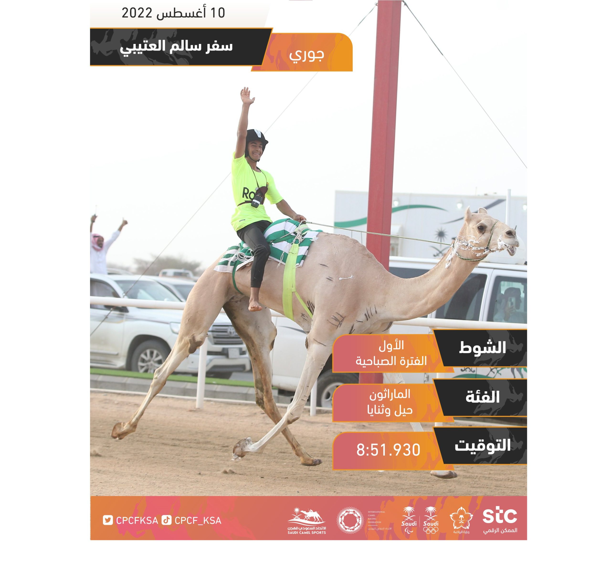 العتيبي والقحطاني والجهني والربيعي أبطال سباق الماراثون