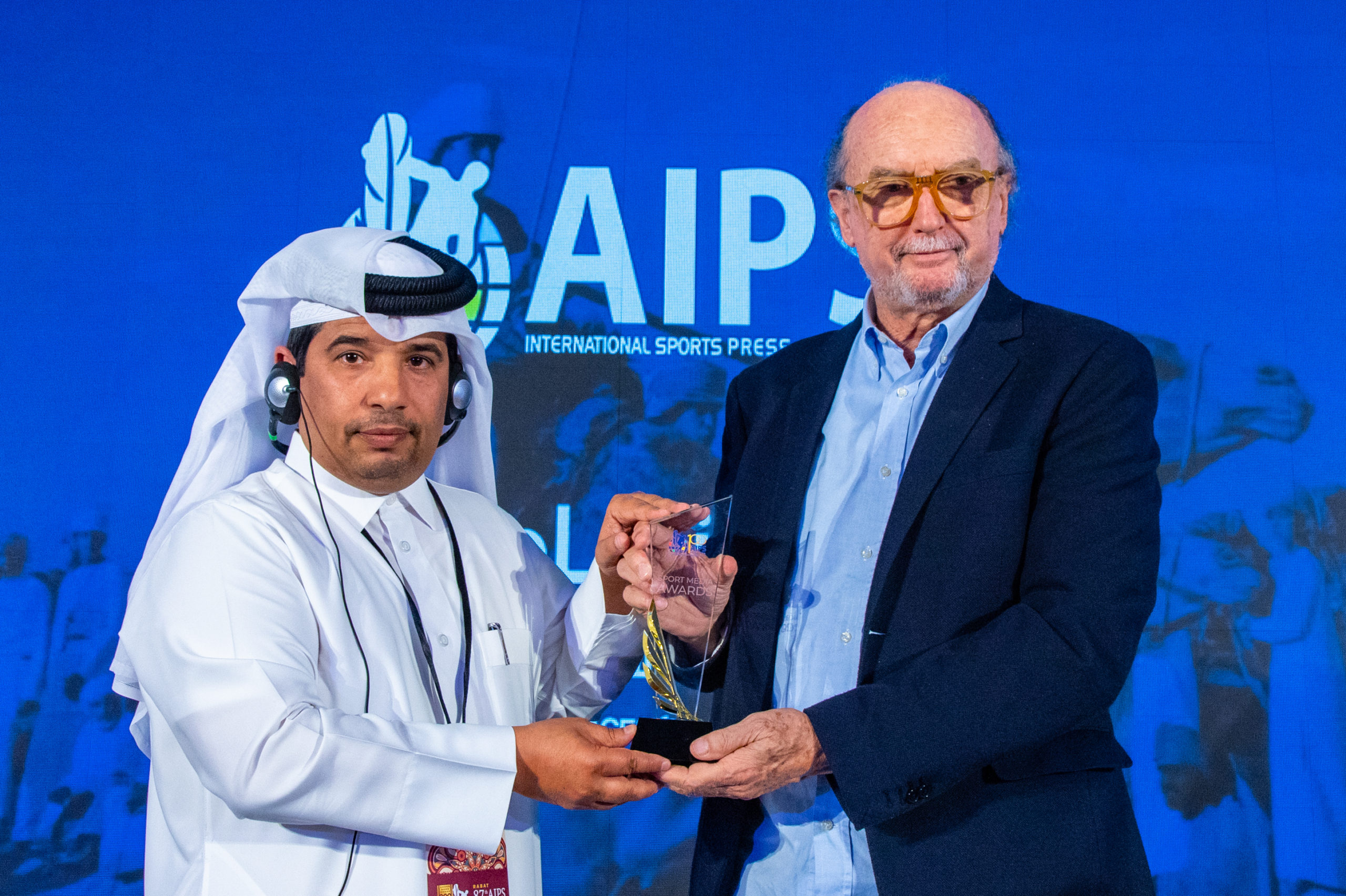 تكريم الاتحاد العربي لسباقات الهجن خلال المؤتمر الدولي للصحافة الرياضية الثامن والسبعين بالرباط
